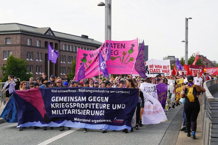Demonstration von Rheinmetall Entwaffnen in Kiel: Gemeinsam gegen Kriegsprofiteure und Militarisierung