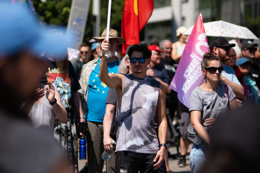Demonstration des Bündnisses Solidarität statt Sozialabbau